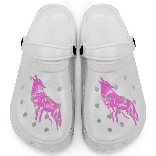 Mountain Wolf Furry Owner Gift Clogs