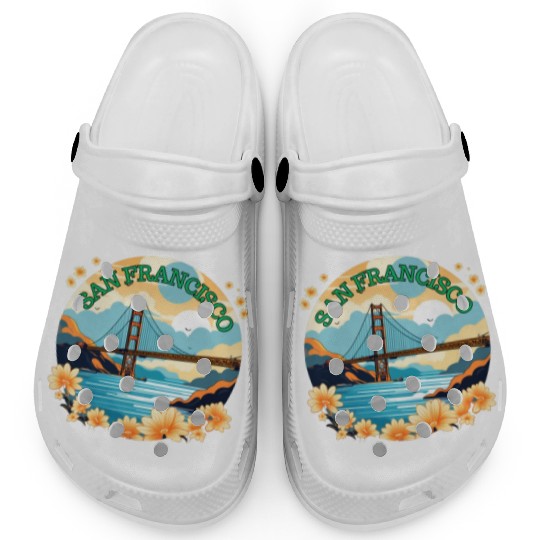 Golden Gate Bridge - San Francisco Clogs
