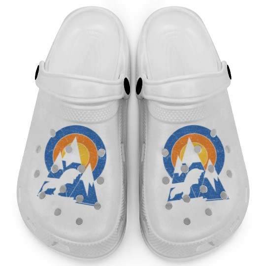 Retro Breckenridge Ski White Fox Clogs