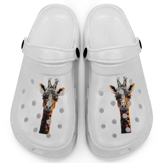 Geometric Style Giraffe Clogs