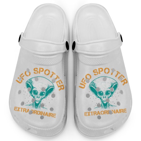 Alien, Aliens, UFO, UAP, Space Unknown Flight Clogs