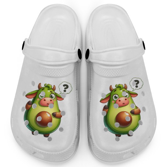 Avocado cow Clogs