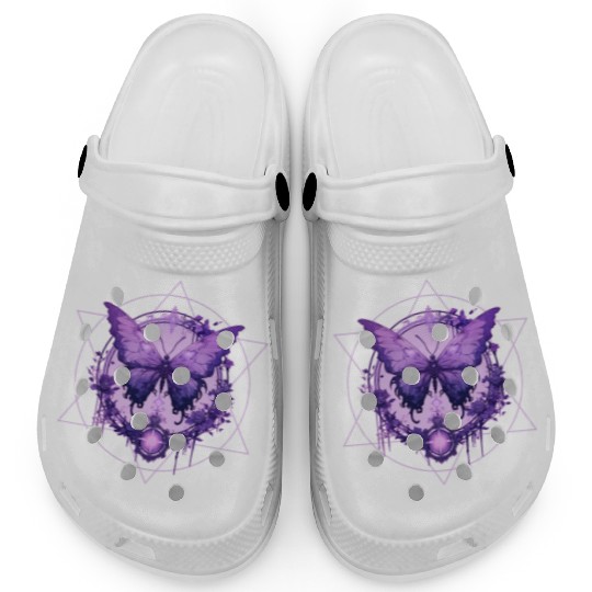 Enchanted Butterfly Witchcraft Fairycore Ethereal Clogs