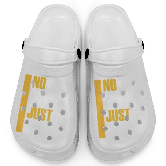 No Regrets Just Results distress grunge typography Clogs