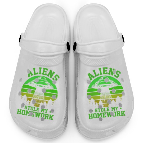 Alien, Aliens, UFO, UAP, Space Unknown Flight Clogs