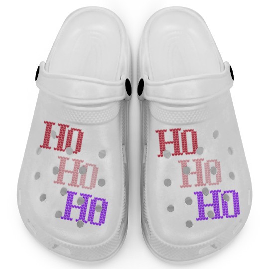 HO HO HO MERRY CHRISTMAS KNITTED STYLE Clogs