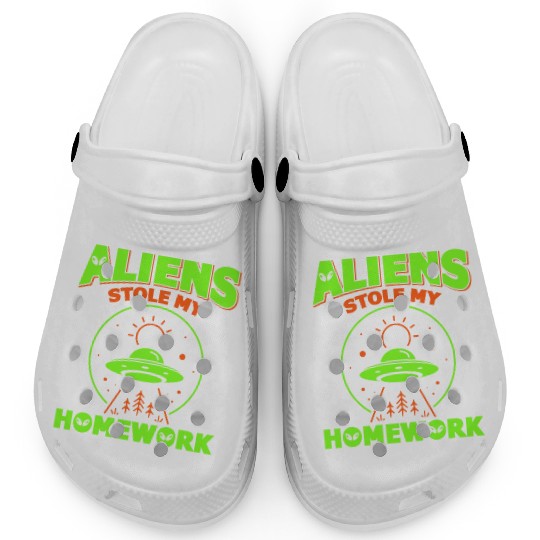 Alien, Aliens, UFO, UAP, Space Unknown Flight Clogs