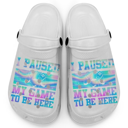 Video Player Addicted I Paused My Game to be Here Clogs