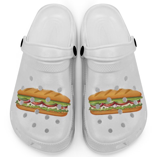 Subway Sandwich Design Clogs
