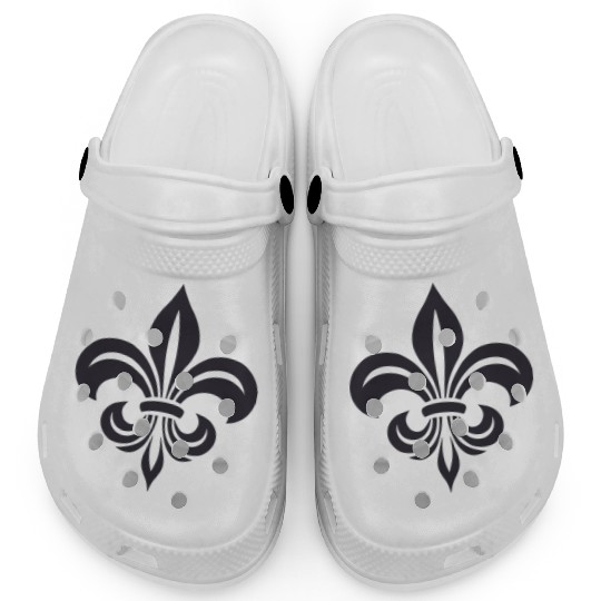 Simple French lily Design Clogs