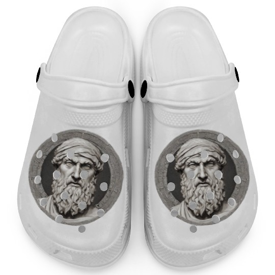 Pythagoras Greek Mathematician Artwork Clogs