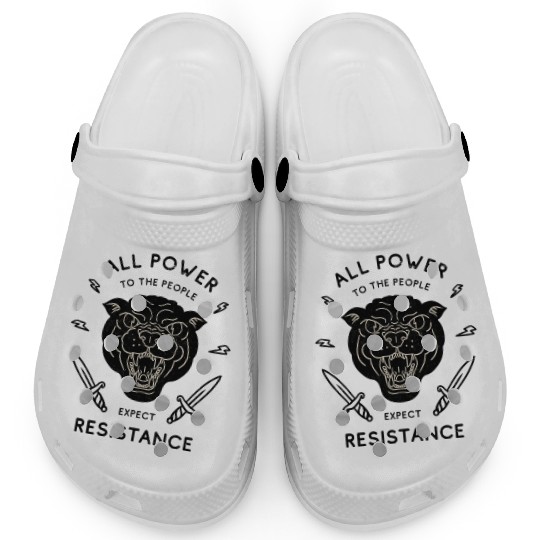 Black Panther All Power to the People Expect Clogs