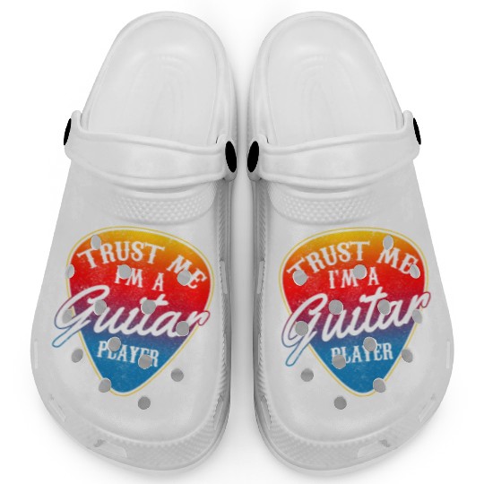 Guitar Player Gift Vintage Guitarist Clogs