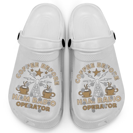 Ham Radio Operator Coffee Operator Coffee Lover Clogs