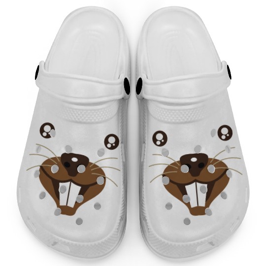 Groundhog Face Rodent Happy Groundhog Day Clogs