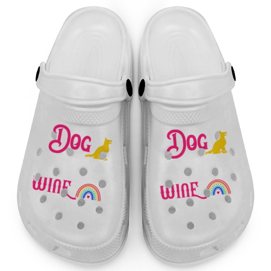 Dog Mother Wine Lover Clogs