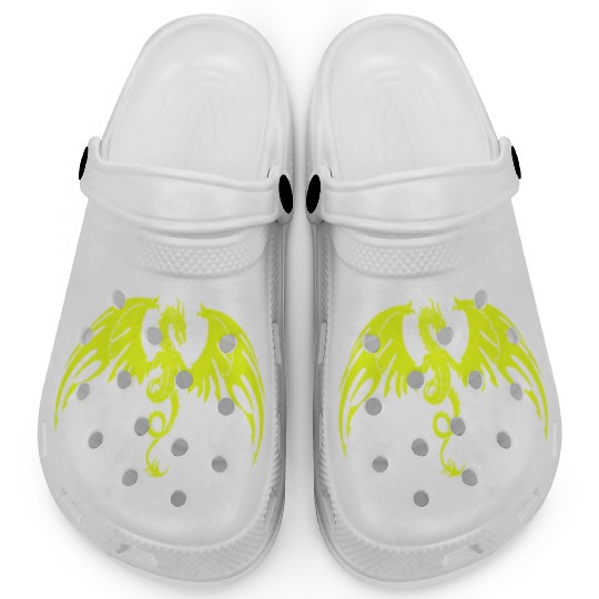 Fantasy Dragon Anime Drakhuvud Mytiska reptil Clogs
