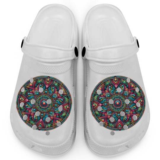 psychedelic mandala Clogs