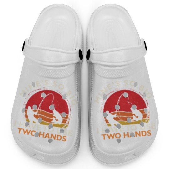 Funny Fishing Mine's Big Use Two Hands Bass Fish Clogs