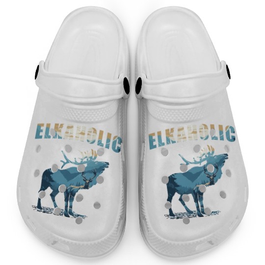 Elk Hunting Elkaholic Hunters Clogs