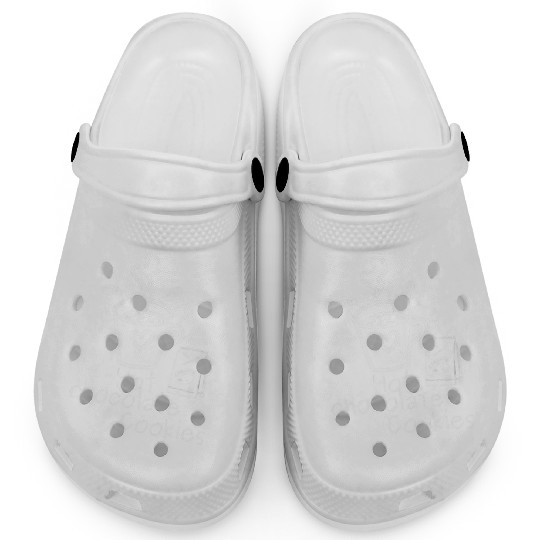 Hot chocolate cookies Yardside font logo white Clogs