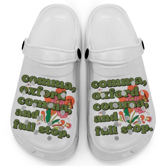 Oxford comma. For grammar students and teachers Clogs