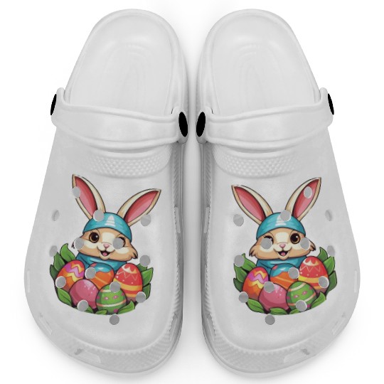 Easter Bunny Rabbit Easter Day Egg Hunting Clogs