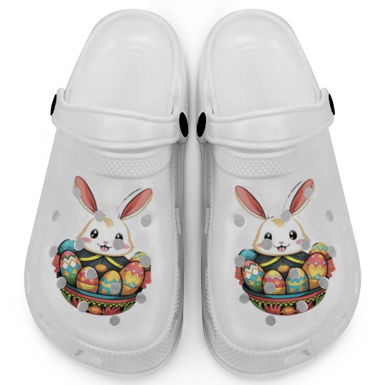 Easter Bunny Rabbit Easter Day Egg Hunting Clogs