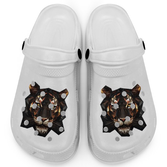 Geometric Tiger Animation Clogs