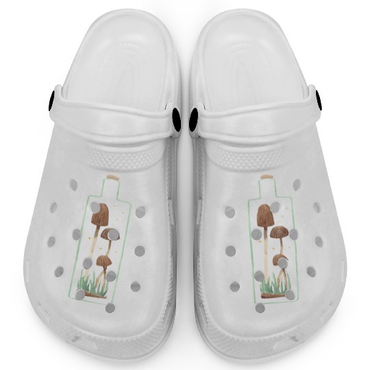 Mushroom and Firefly Terrarium Clogs