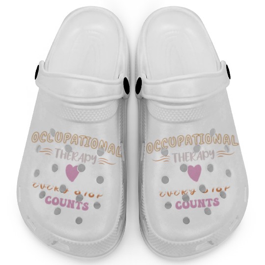 Occupational Therapy OTEvery Step Counts Vintage Clogs