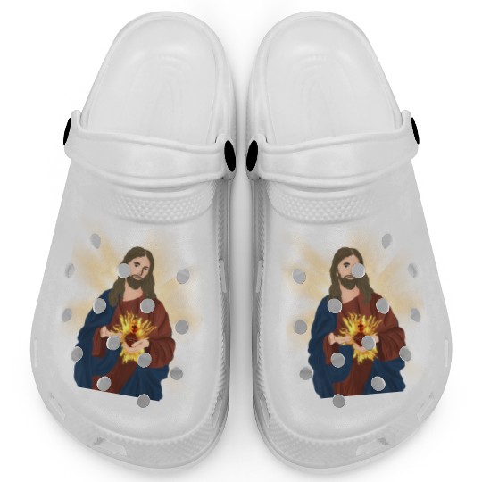 sacred heart of jesus Clogs