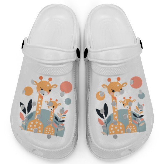 Giraffe Family Clogs