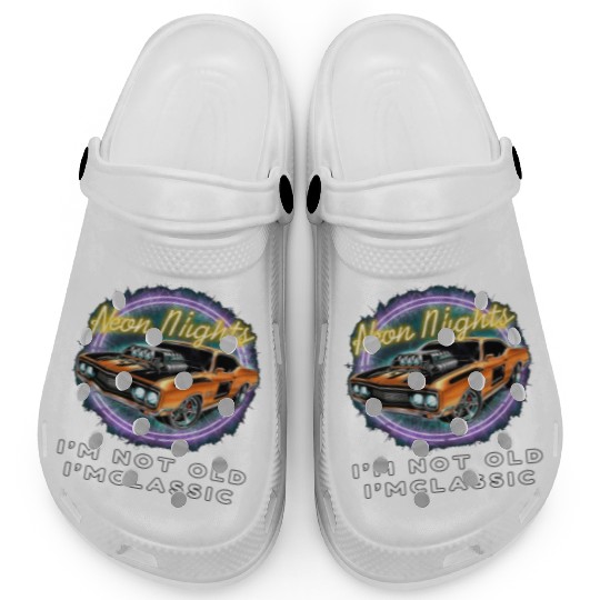 Timeless Neon Statement Clogs - Hot Rod