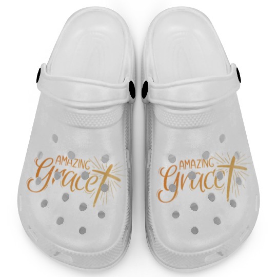 Amazing Grace Lettering Clogs