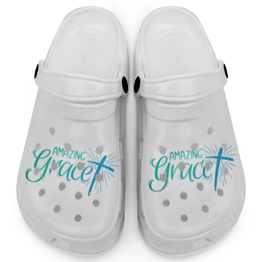 Amazing Grace Lettering Clogs