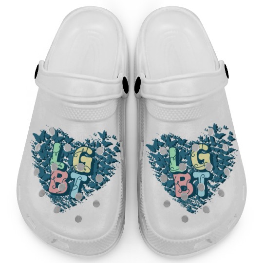 Fluttering Freedom: LGBT Butterfly Clogs