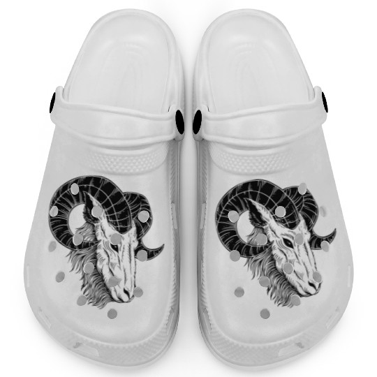 Dark Devil Baphomet Goat Head Clogs