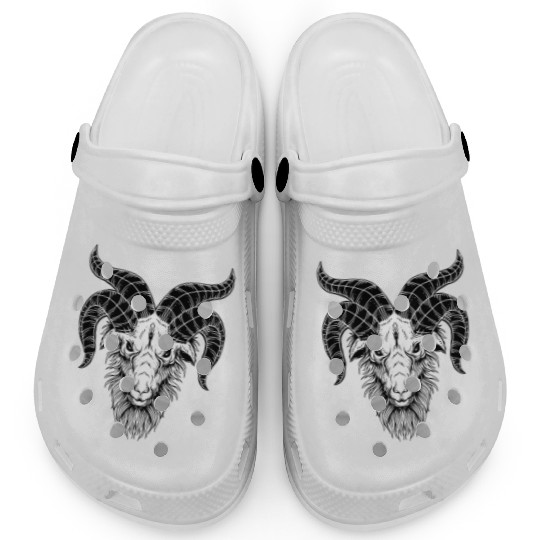 Devil Baphomet Goat Head Clogs