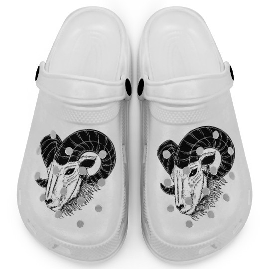Dark Baphomet Goat Art Clogs