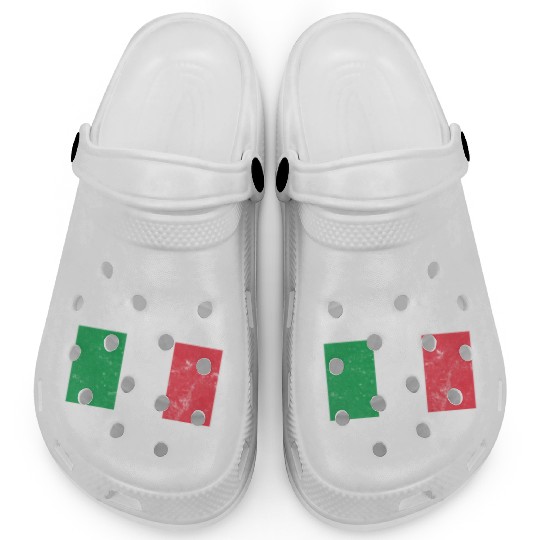 Pompeii Flag Italy Geology Clogs