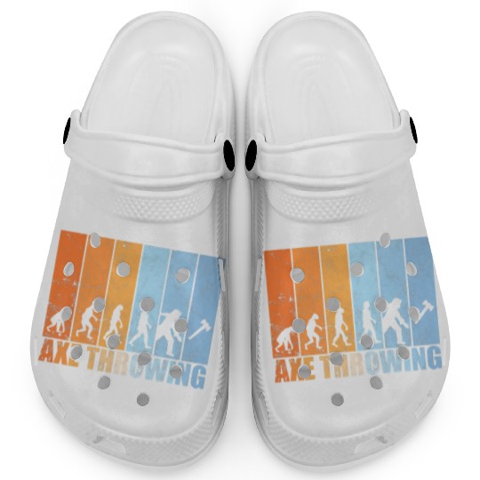 Axe throwing evolution hatchet throwing retro Pre Clogs