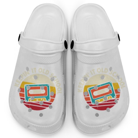 Keepin it old school mixtape cassette Clogs