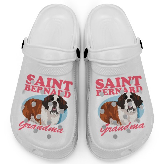 St. Bernhard Dog Saint Bernard Grandma Clogs