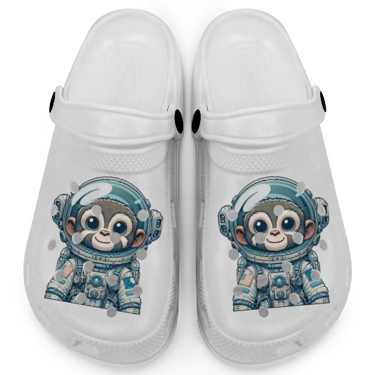Cute Monkey Astronaut Clogs