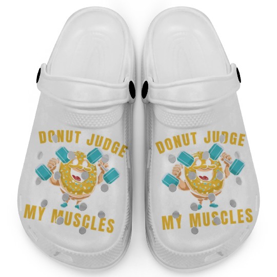Fitness Donut Funny Donut Gym Clogs