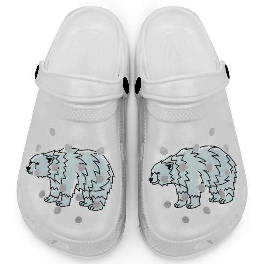 Tribal Polar Bear Indigenous Gift Clogs