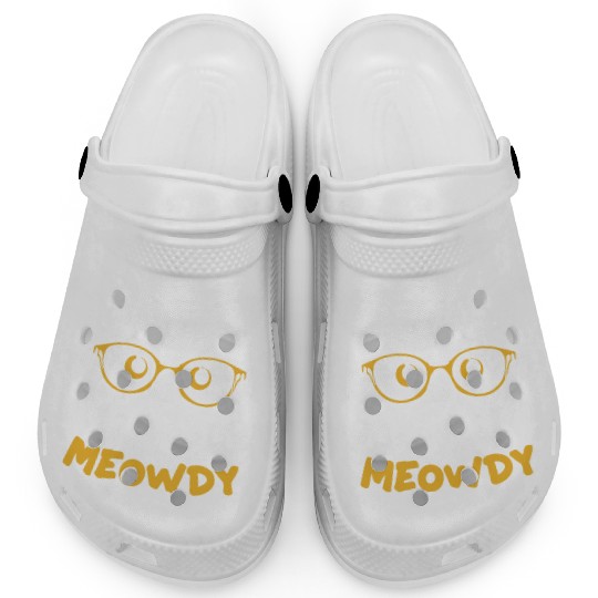 Meowdy Funny Kitty Michigan Gift Clogs