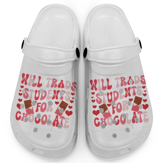 WILL TRADS STUDENTS FOR CHOCOLATE FUNNY VALENTINE Clogs