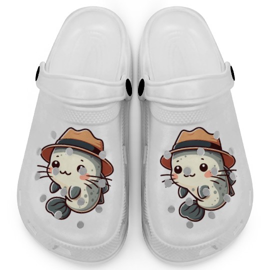 Cool Catfish in Hat Clogs